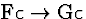 \( \mathrm{Fc}\rightarrow \mathrm{Gc} \)